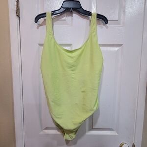 Ninety Light Green Womens Bodysuit, Size XXL